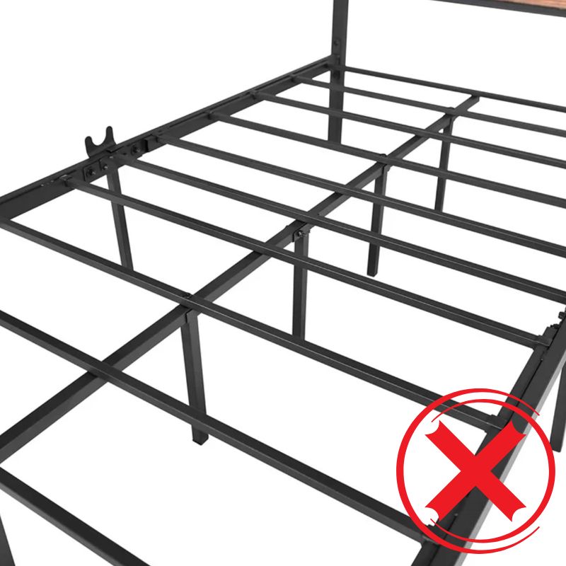 Sturdy heavy metal bed frame