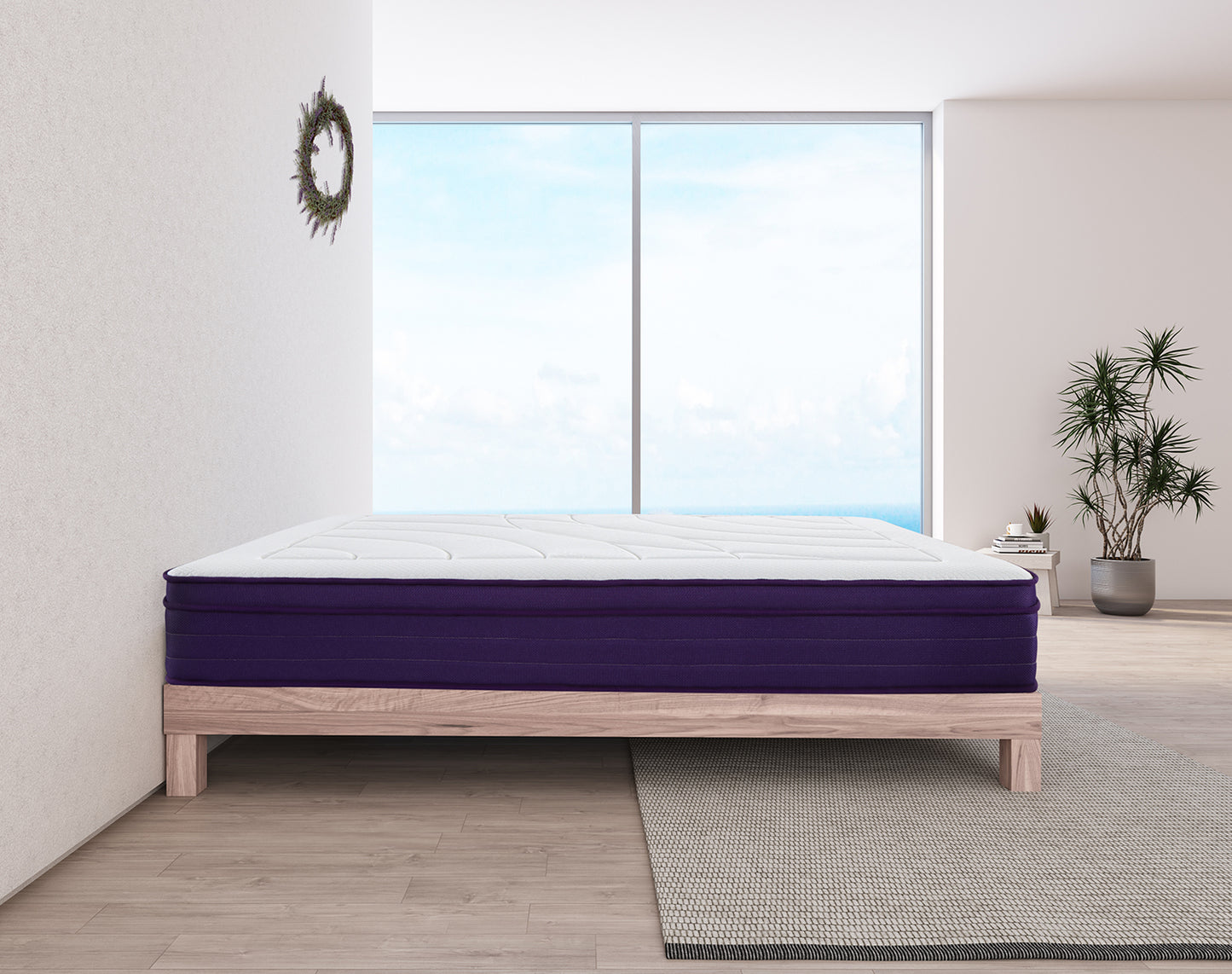 Lavender Infused Gel Memory Foam SpringMattress King Size (Demo Clearance 50% Off)