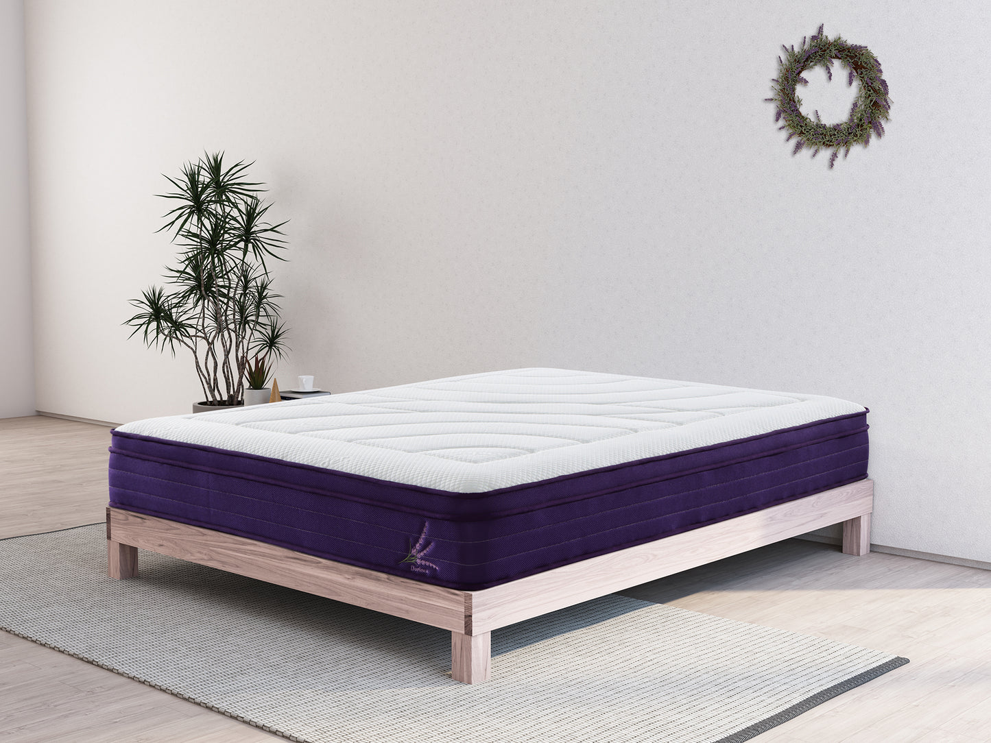 Lavender Infused Gel Memory Foam SpringMattress King Size (Demo Clearance 50% Off)