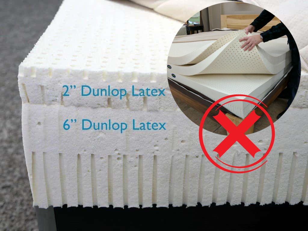 High quality single block natural latex mattress